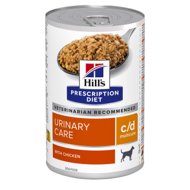 Hill’s Prescription Diet Canine c/d Multicare – Hrană Umedă pentru Sănătatea Tractului Urinar la Câini, 370 g
